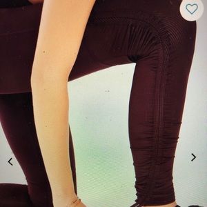 Fabletics high rise Maroon leggings